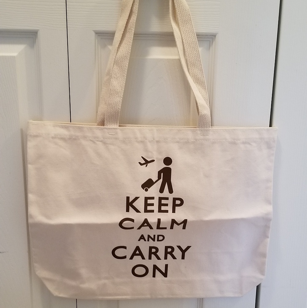 NWOT Keep Calm Tote